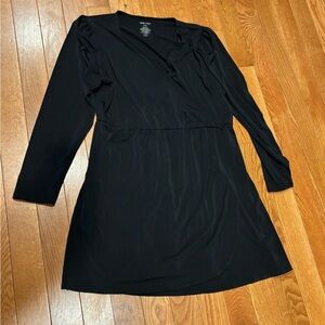 Nine West Black Long Sleeve Dress XXL